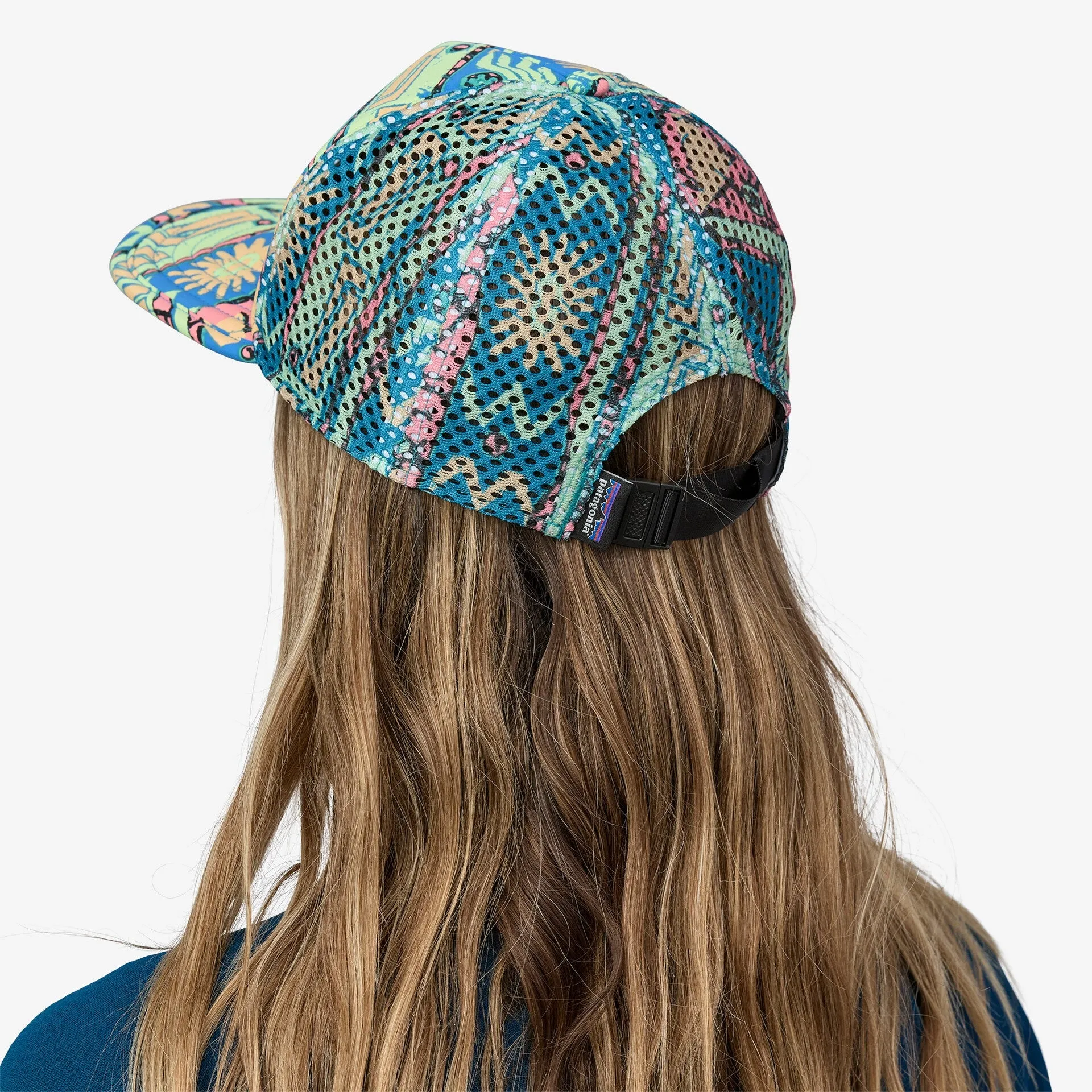 Patagonia Duckbill Trucker Hat | High Hopes Geo Small: Salamander Green