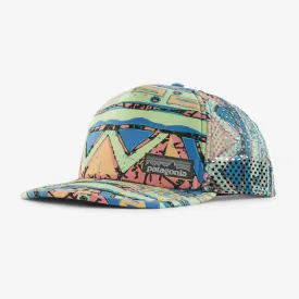 Patagonia Duckbill Trucker Hat | High Hopes Geo Small: Salamander Green