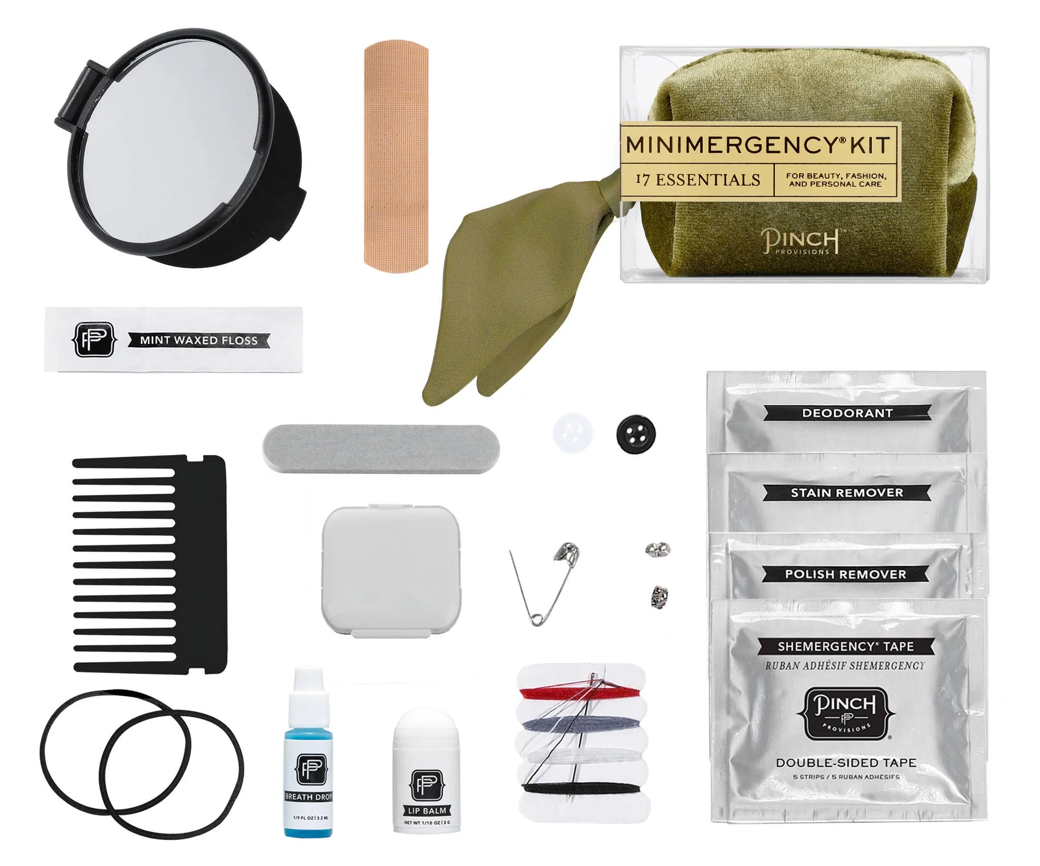 Pinch Provisions Velvet Scarf Minimergency Kits: Blush