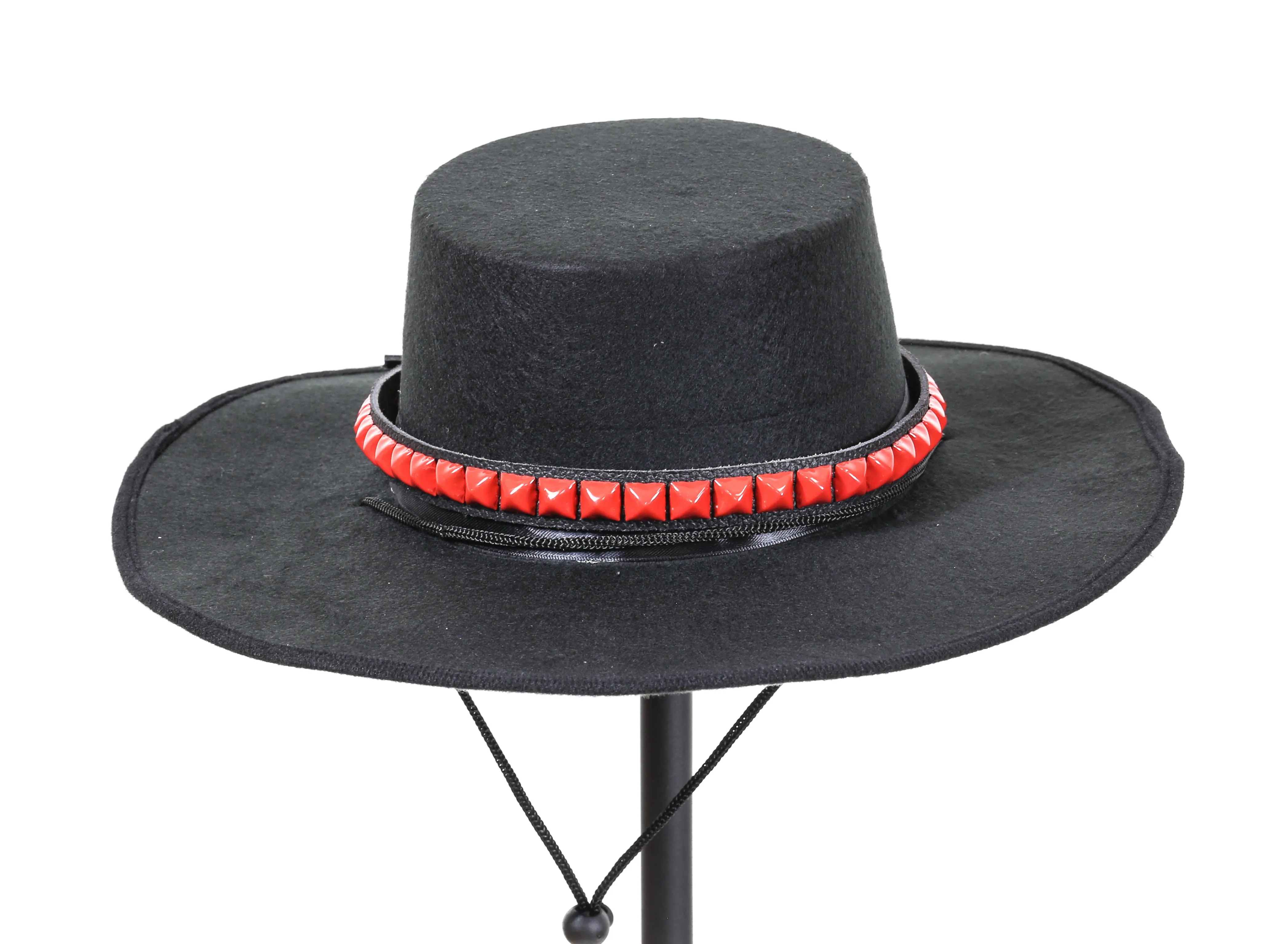 Round Top HatWithPyramid Studs
