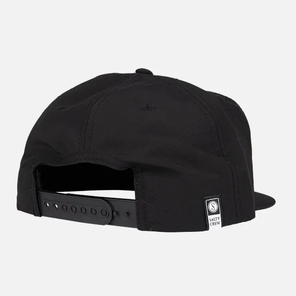 Salty Crew Lateral Line 5 Panel Cap - Black