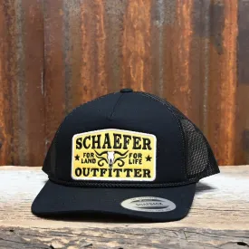 Schaefer Longhorn Patch Trucker Cap