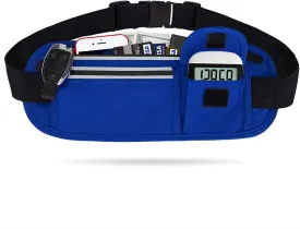 Slim Running Belt Fanny Packs for Women Men, Reflective Waist Pack Phone Holder for Walking Fitness Workout Exercise,Water Resistant Running Travel Belt Bag Jogging Pouch, Gym Accessories for Runner