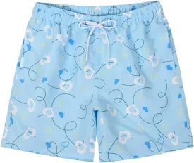 SNOW DREAMS Mens Swimming Trunks 5 inch Swim Shorts Qucik Dry Bathing Suits Lightweight