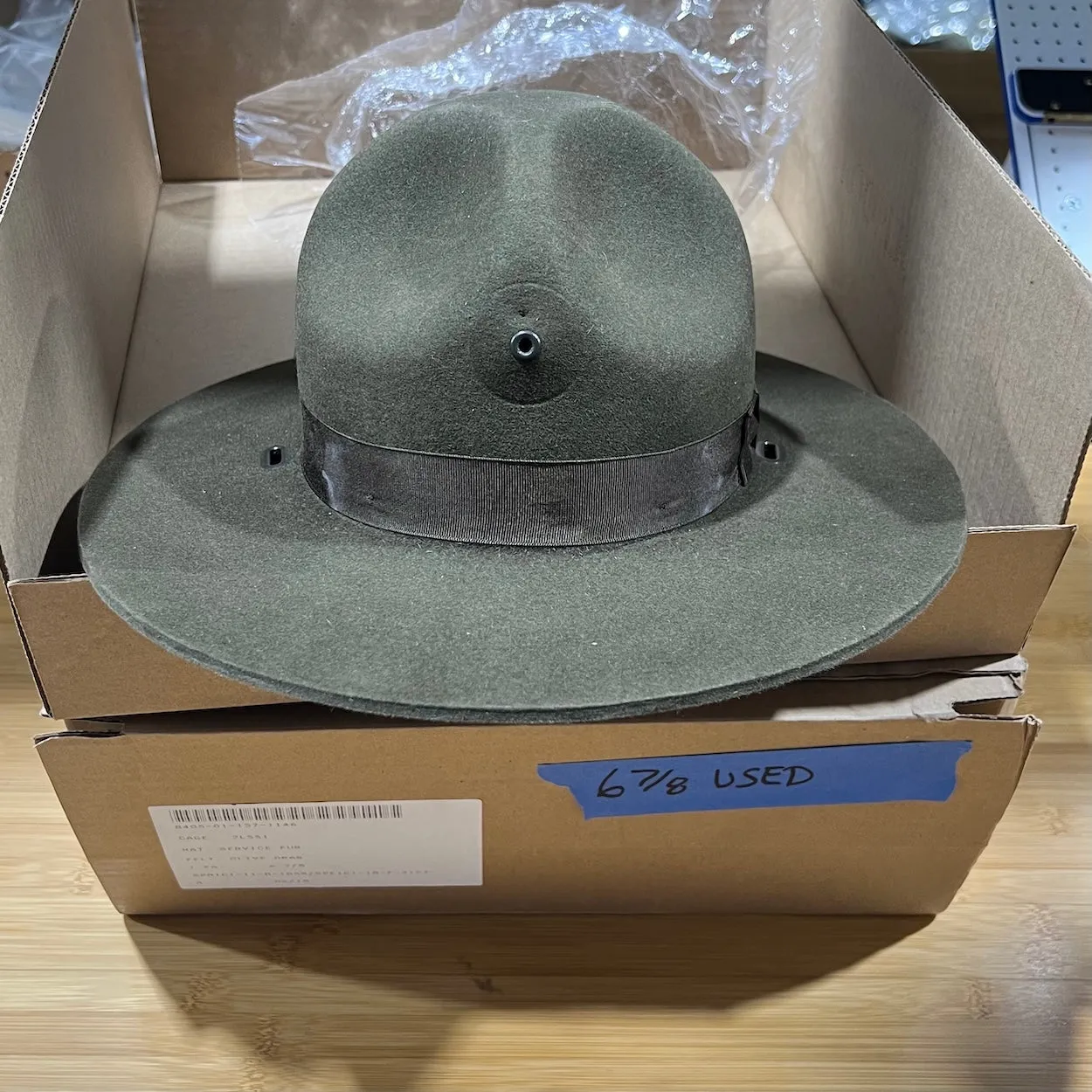 Stratton Campaign Style Felt Hat Instructor-Sergeant-Ranger Hat