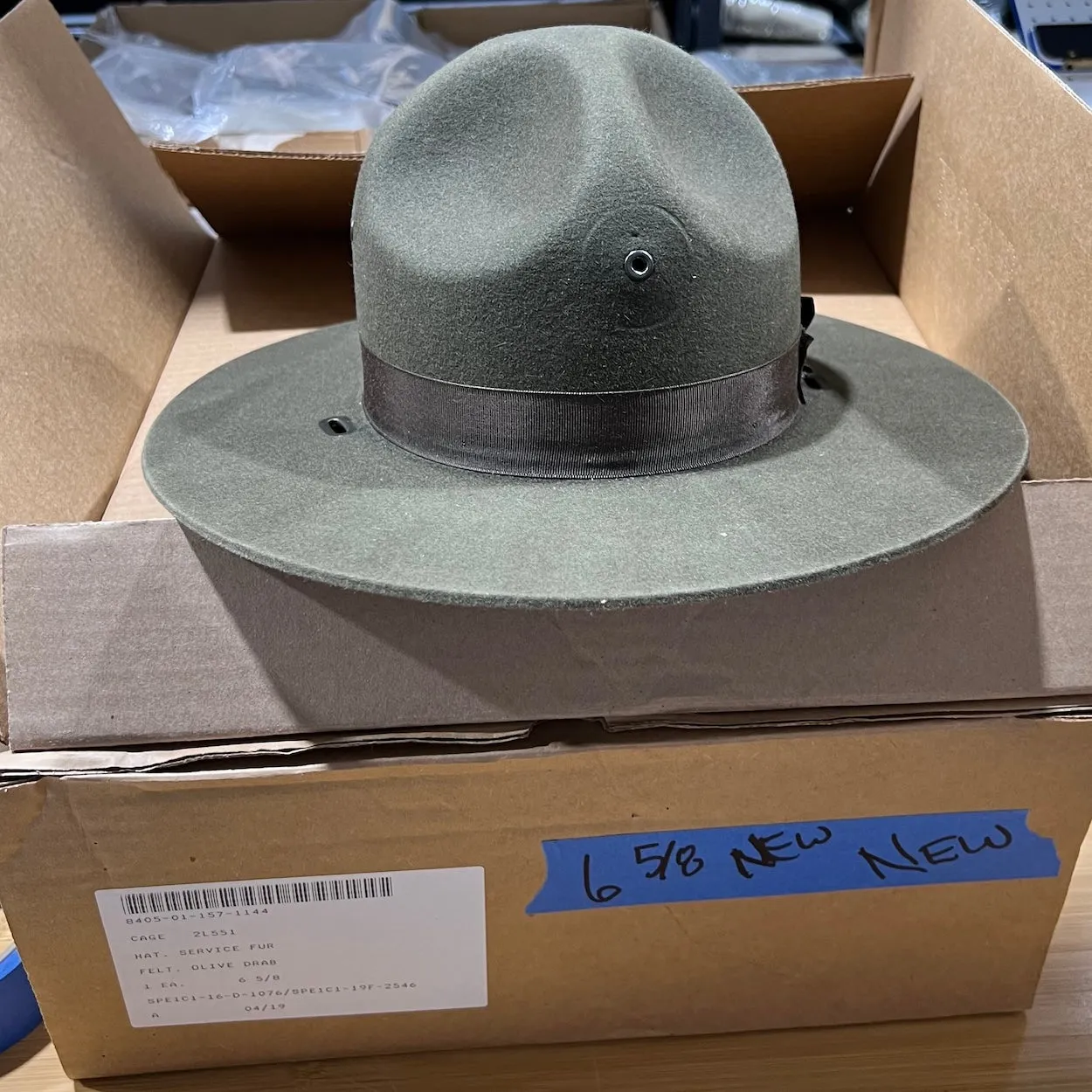 Stratton Campaign Style Felt Hat Instructor-Sergeant-Ranger Hat