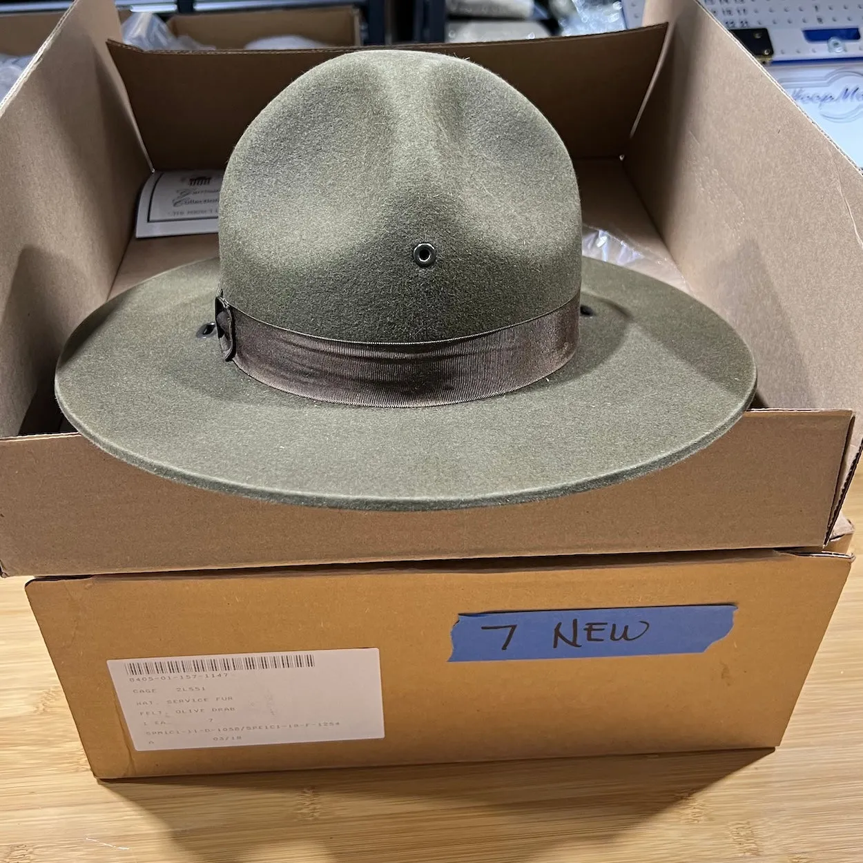 Stratton Campaign Style Felt Hat Instructor-Sergeant-Ranger Hat