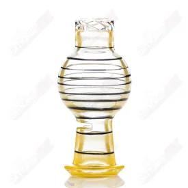 Traffic Yellow / Black Striped V2 Spinner Cap Glass Carpenter