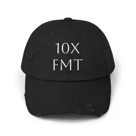 Unisex Distressed Cap - Vintage Inspired Black Hat for Casual Wear