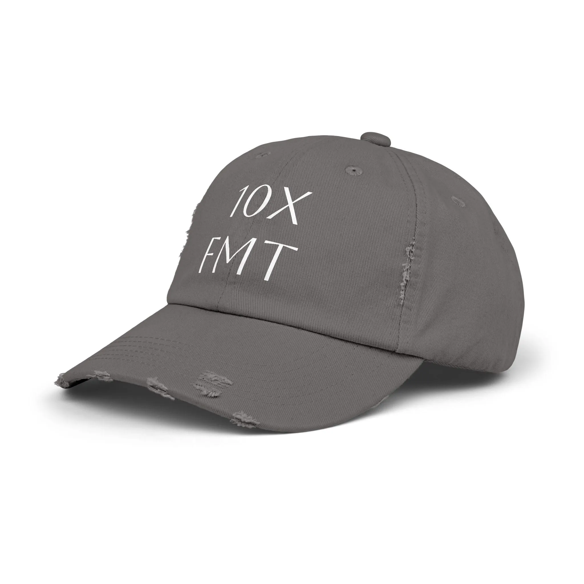 Unisex Distressed Cap - Vintage Inspired Black Hat for Casual Wear