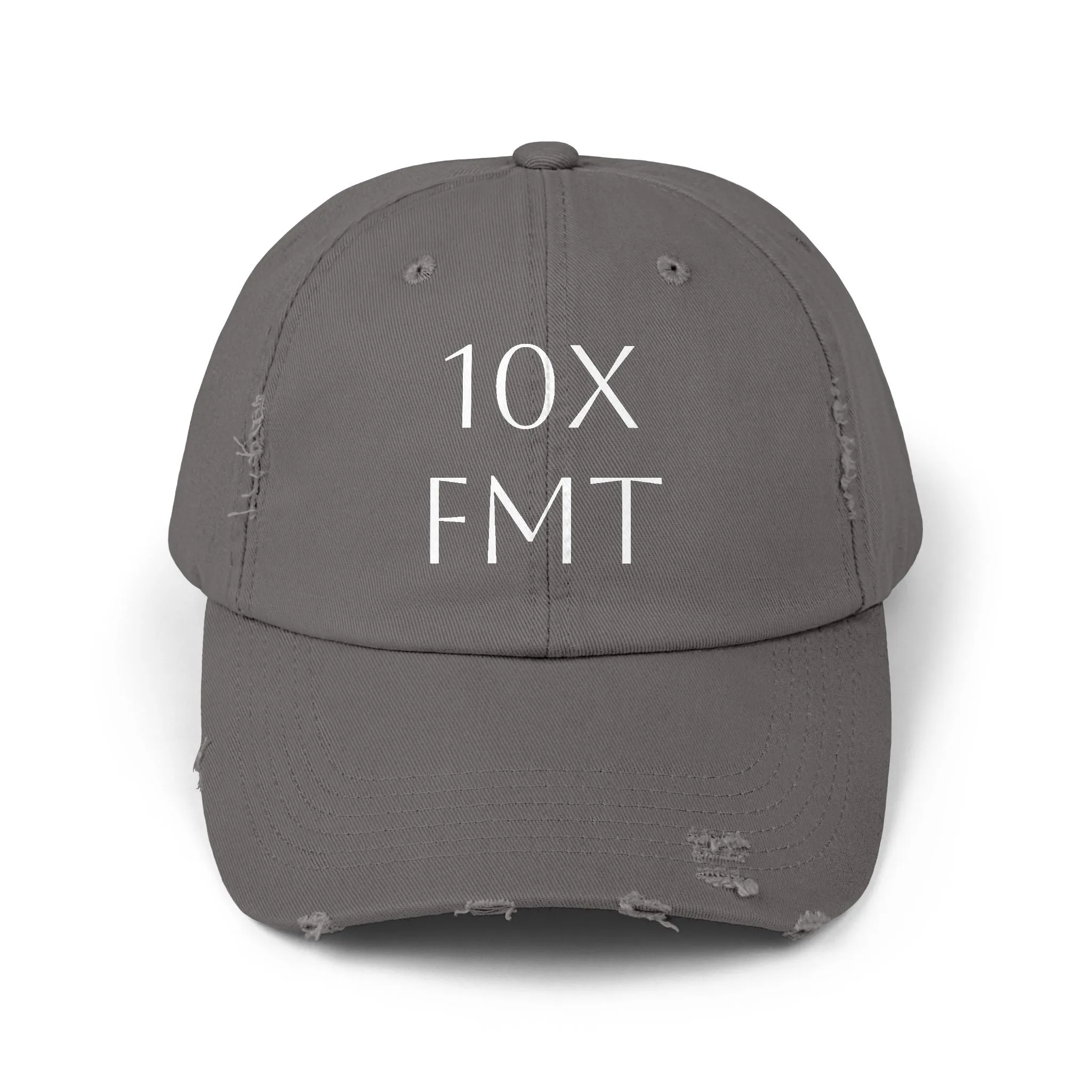 Unisex Distressed Cap - Vintage Inspired Black Hat for Casual Wear