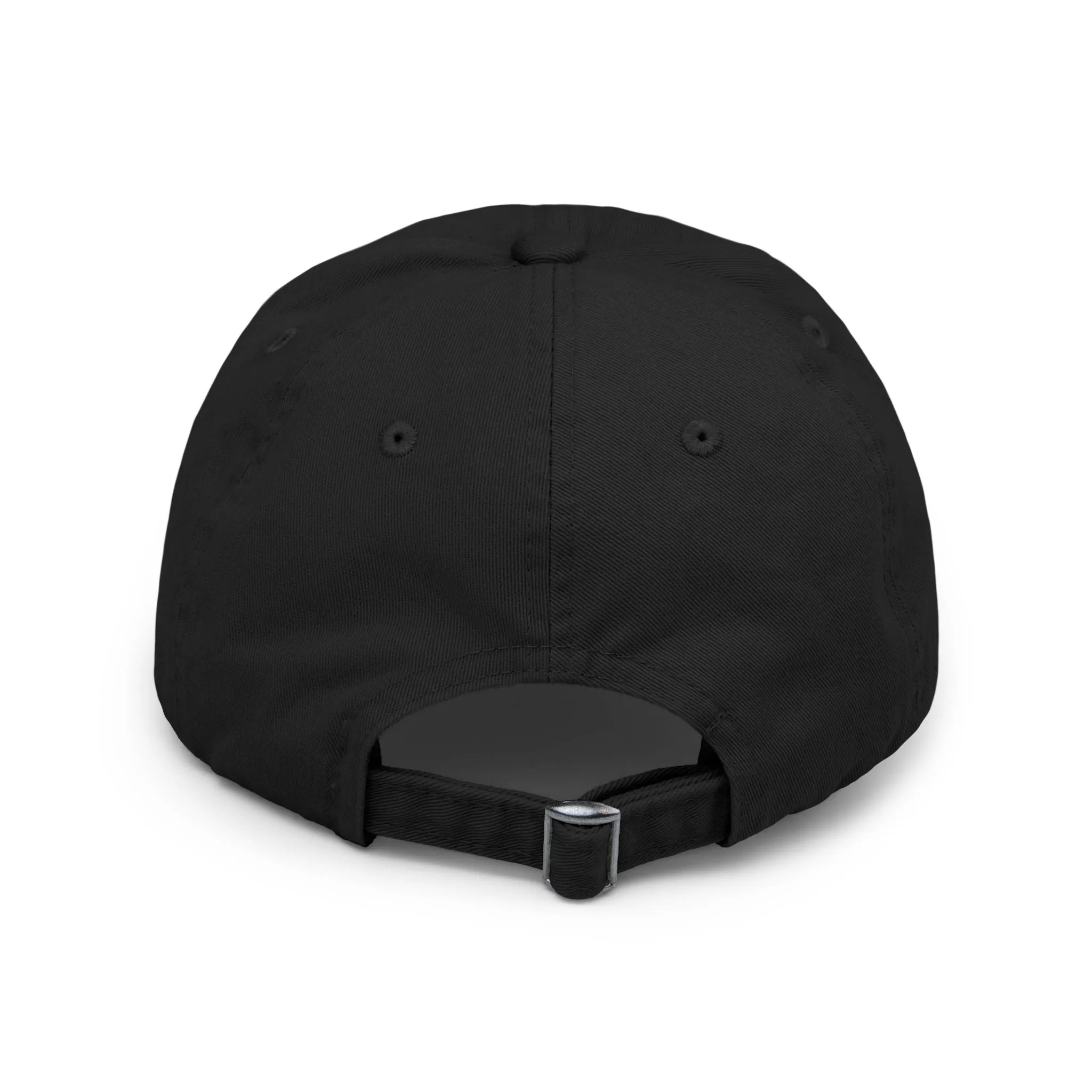 Unisex Distressed Cap - Vintage Inspired Black Hat for Casual Wear