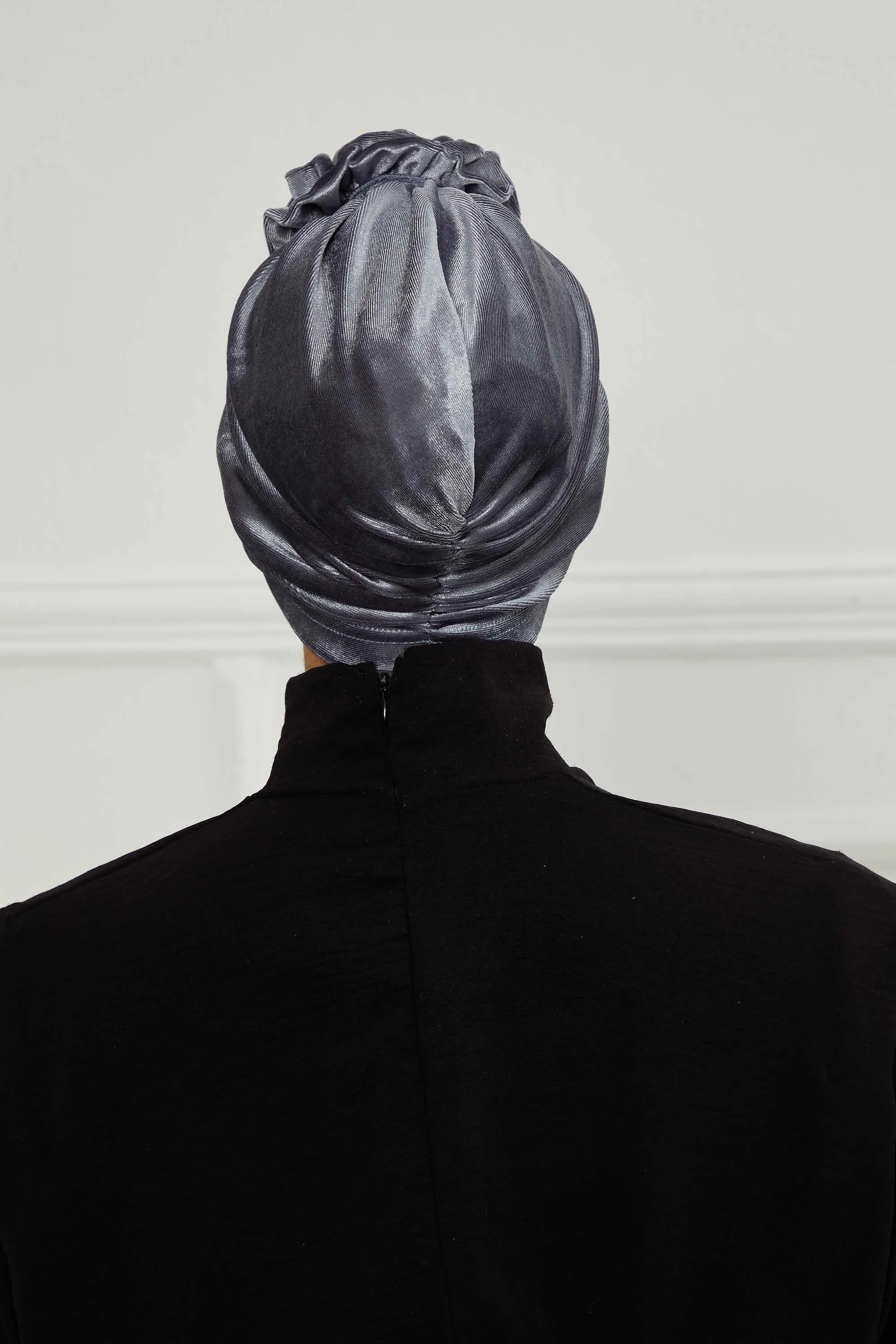 Velvet Instant Turban with a Gorgeous Rose Accent, Handmade Soft Touch Hijab Turban For Women, Stylish Chemo Headwear Bonnet Cap,B-21KD