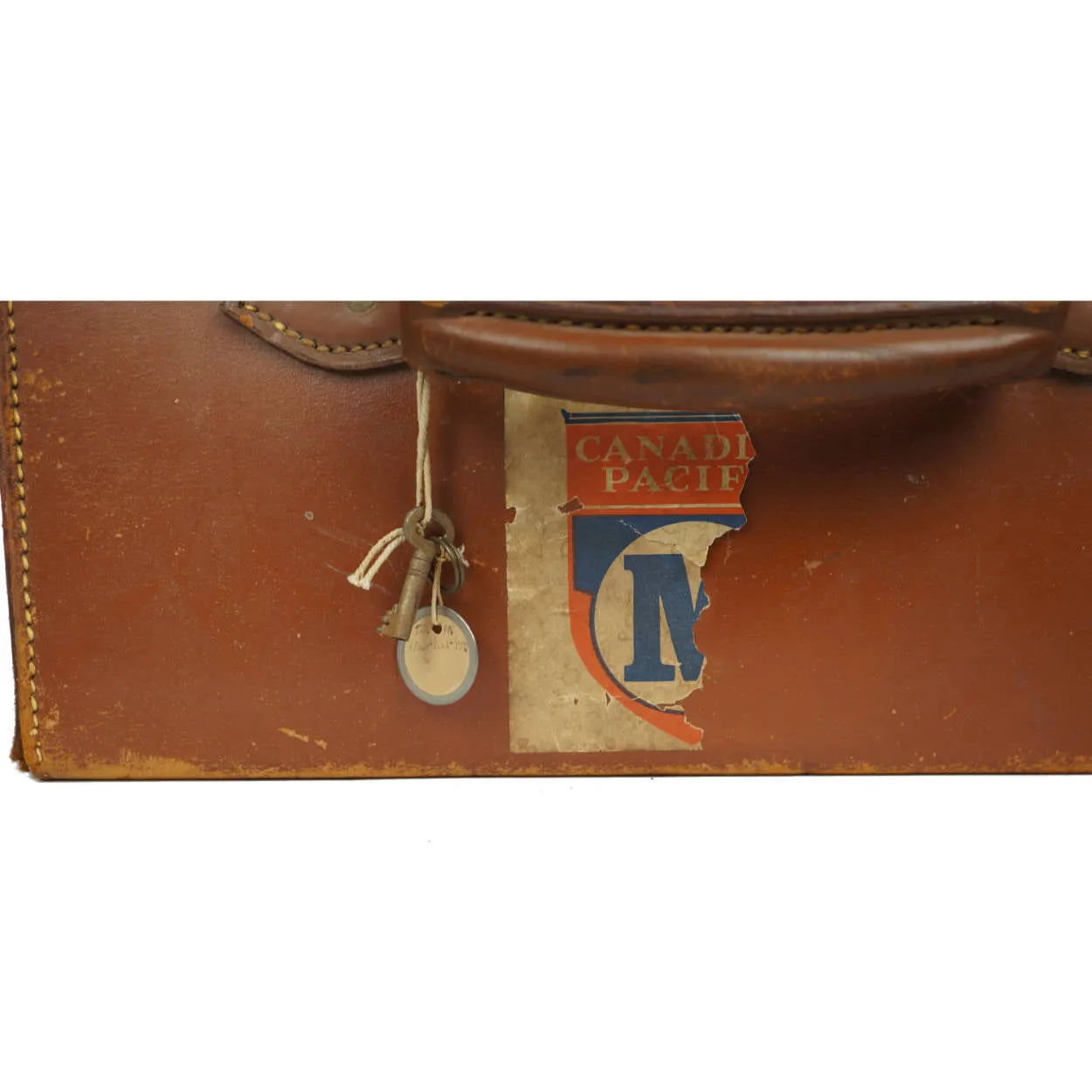 Vintage 1920s Top Hat Leather Travel Case Scotts London Luggage with Provenance