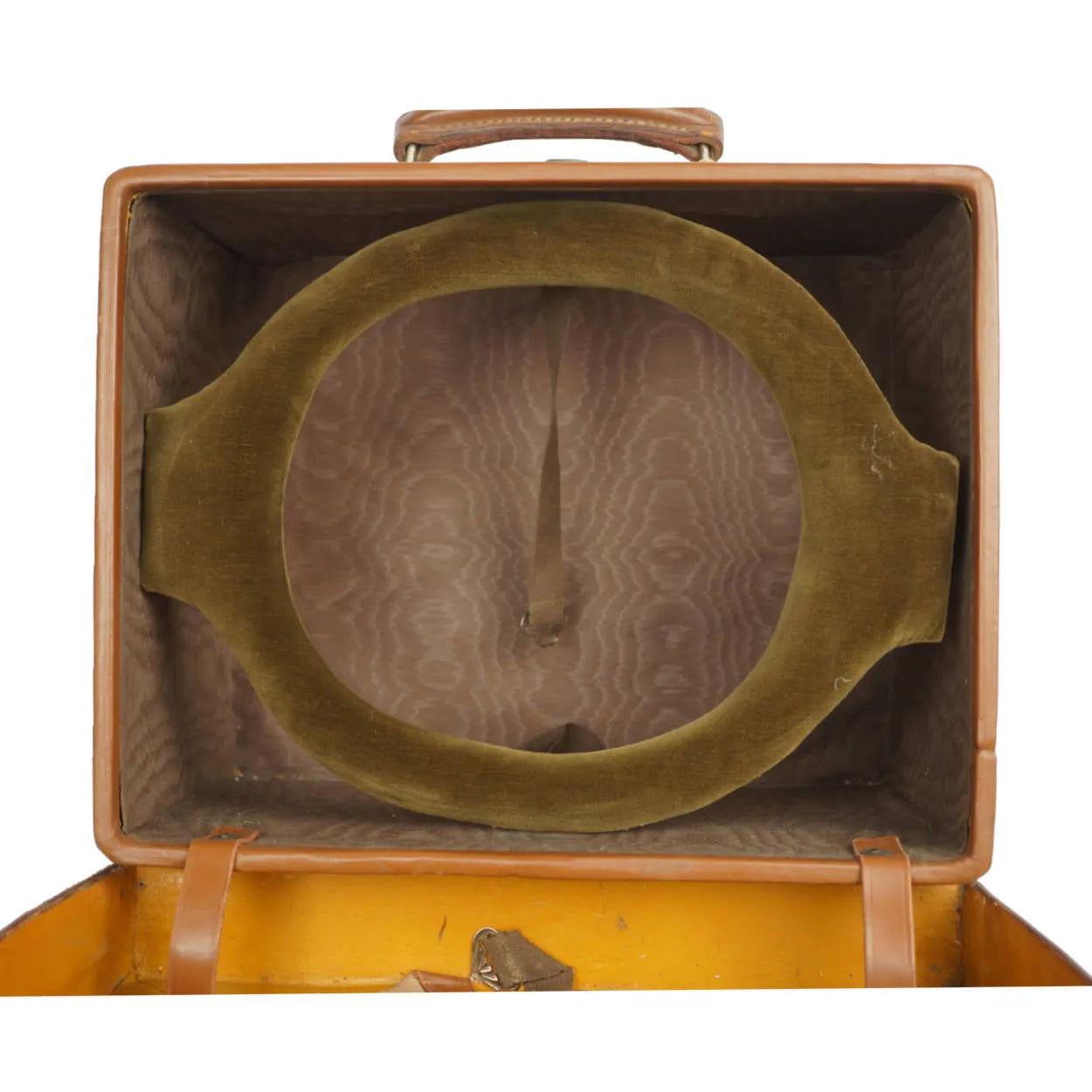 Vintage 1920s Top Hat Leather Travel Case Scotts London Luggage with Provenance