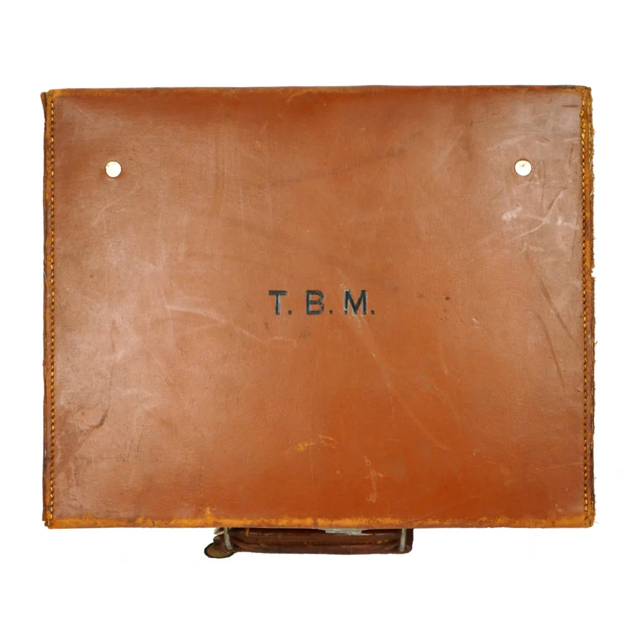 Vintage 1920s Top Hat Leather Travel Case Scotts London Luggage with Provenance