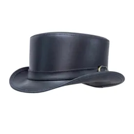 Vintage Style Carriage Leather Top Hat