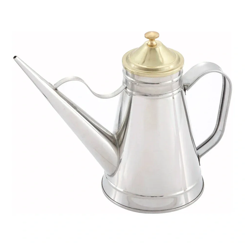 Winco OC-24 24oz Oil Can with Brass Cover