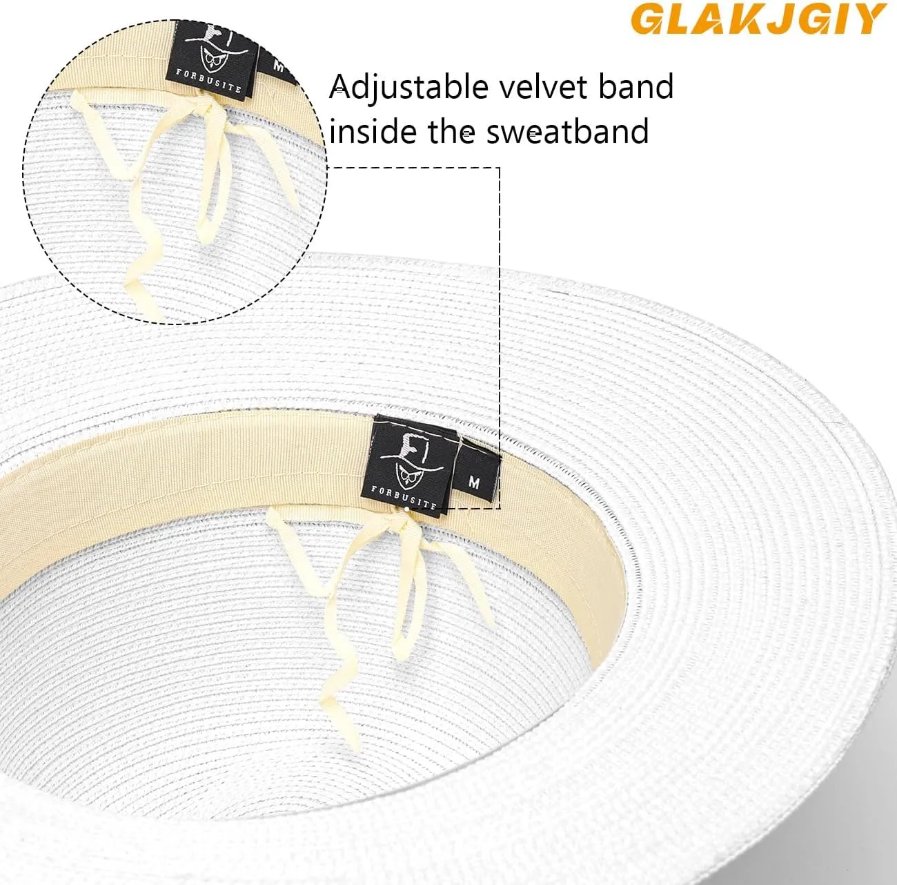 Women Straw Panama Beach Hat Packable Foldable Summer Fedora Wide Brim Sun Hats