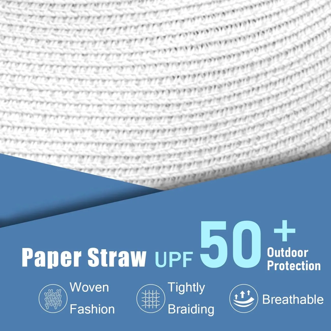 Women Straw Panama Beach Hat Packable Foldable Summer Fedora Wide Brim Sun Hats