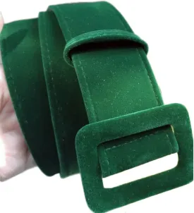 Women Velvet Wide Waist Belt Cinch Corset Waistband Vintage High Waist Belts for Dress, 1.97 inch Width 42 inch Length
