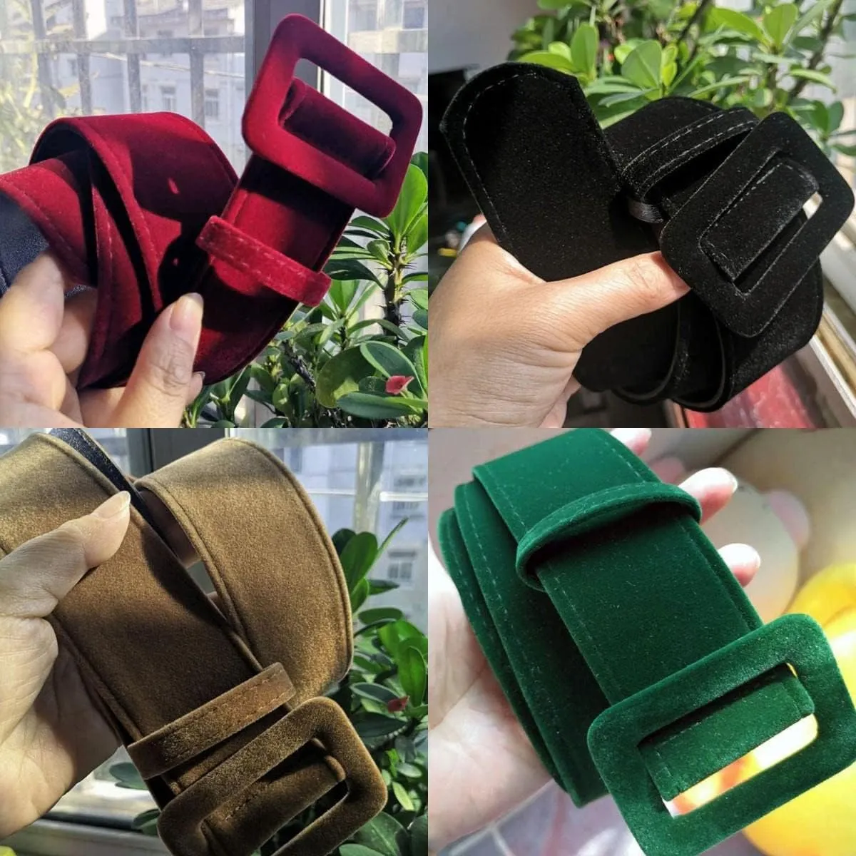 Women Velvet Wide Waist Belt Cinch Corset Waistband Vintage High Waist Belts for Dress, 1.97 inch Width 42 inch Length
