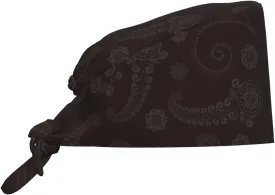 Working Cap Scrub Cap with Sweatband Adjustable Unisex Women Tie Back Hat Nurse Surgical Caps