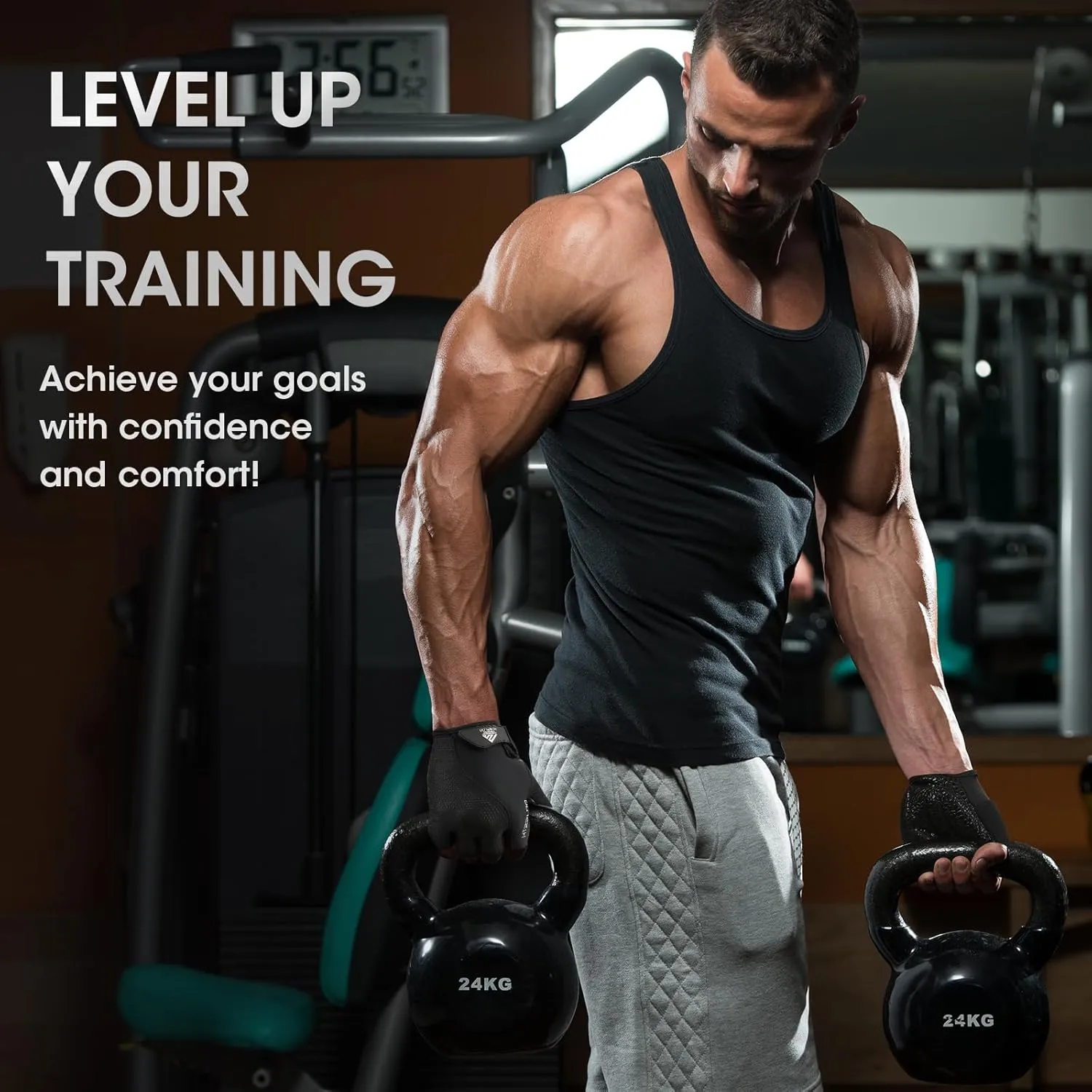 Workout Gloves for Men Women,Weight Lifting Gloves for Exercise, Gym Training, Fitness,Breathable and Excellent Grip